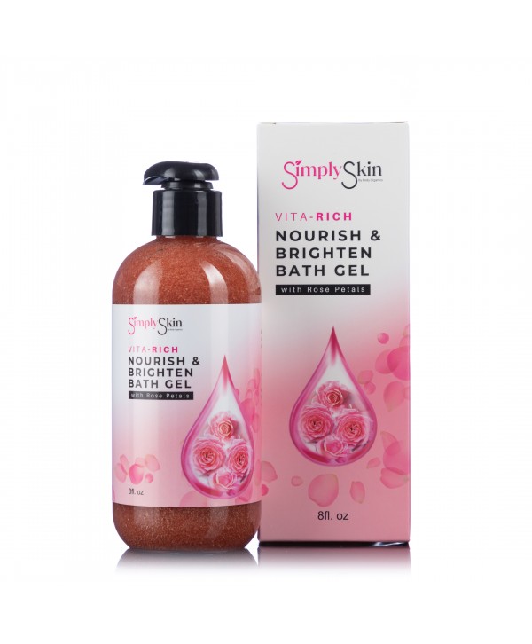 Vita Rich Nourish & Brighten Rose Bath Gel
